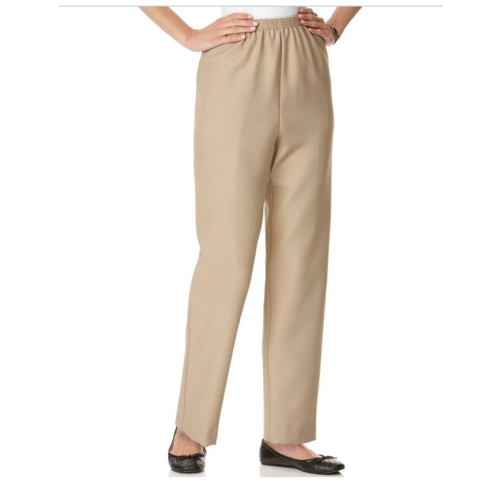 Alfred Dunner Classics Pull-On Straight-Leg Pants